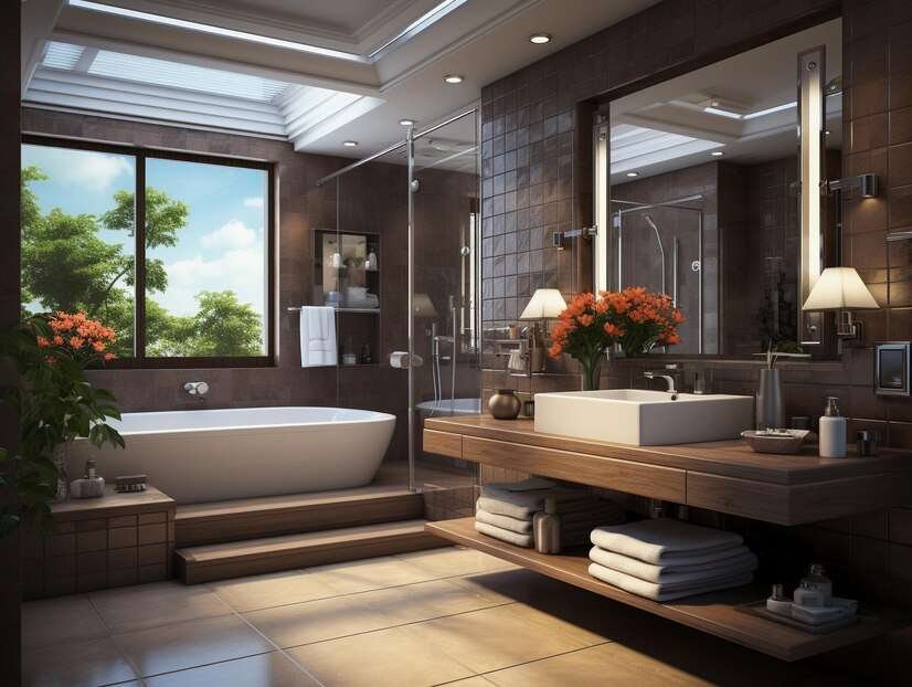 Modern Master Bathroom