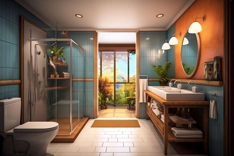 Modern Master Bathroom