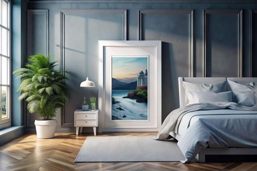 Bedroom Grey Blue