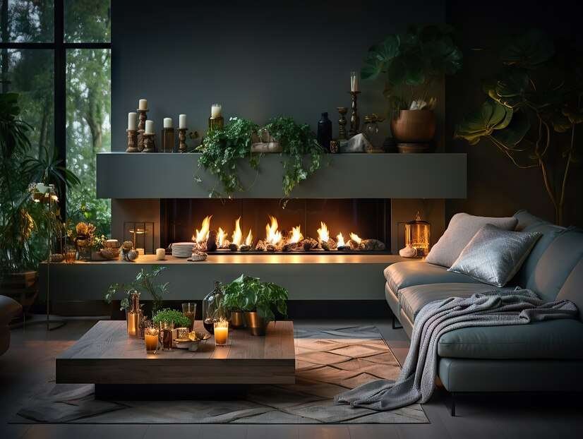 Gas Fireplace for Living Room