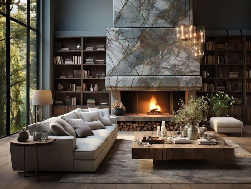 Gas Fireplace for Living Room