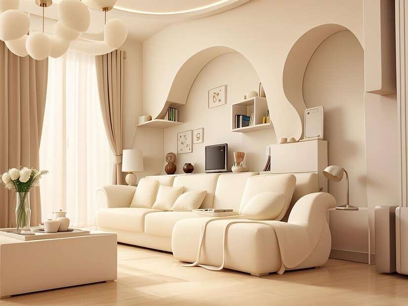 Cream Living Rooms